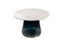 Marble Top Coffee Table Blue 19in