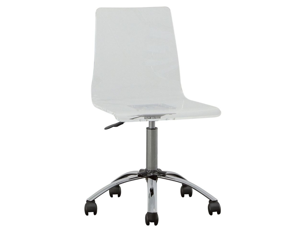 Arthur Adjustable Swivel Chair Clear