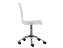 Arthur Adjustable Swivel Chair Clear