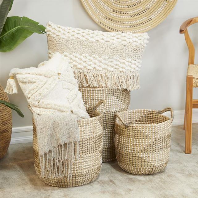 Aurora Seagrass Basket 16in