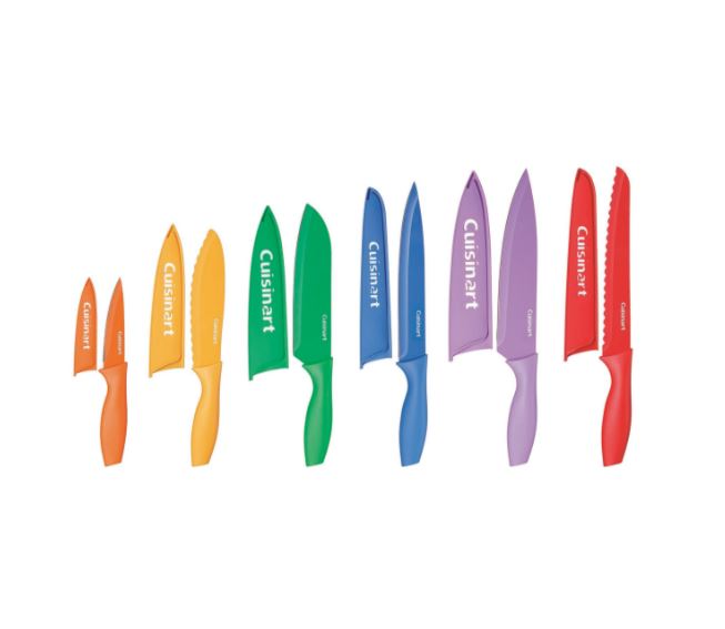 Cuisinart 12-Piece Colour Knife Set with Guards