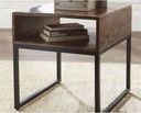 Hirvanton End Table Warm Brown