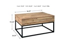 Gerdanet Lift-Top Coffee Table Natural