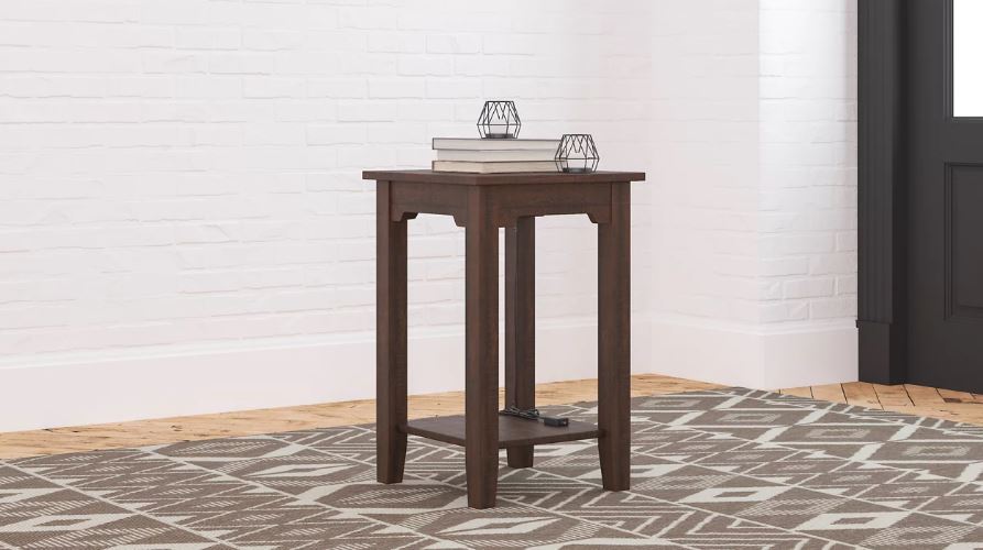 Camiburg Chairside End Table Warm Brown
