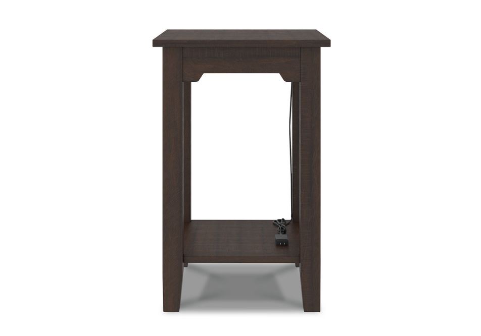 Camiburg Chairside End Table Warm Brown