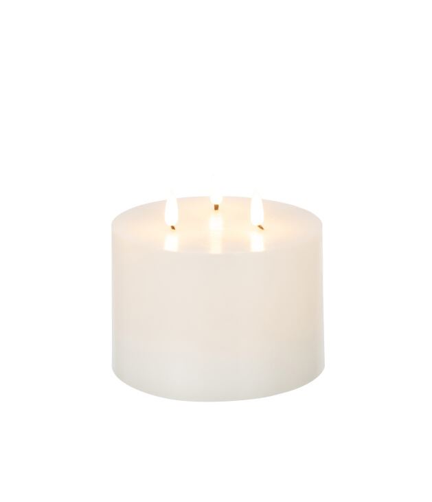 3 Flame Led Candle 5x6in