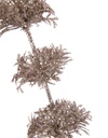 Glittered Bells of Ireland Branch Pink 40in
