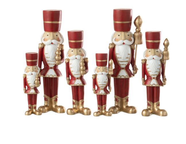 Assorted Red Nutcracker 10in