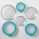 Anchor Hocking True Seal Round Storage Container Set 6pc Blue