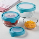 Anchor Hocking True Seal Round Storage Container Set 6pc Blue