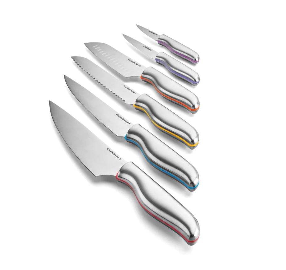 Cuisinart Stainless Steel Colour Band Collection Knife Set 12pc