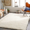 Angora Cream Shag Rug 5x7