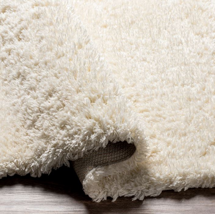 Angora Cream Shag Rug 5x7