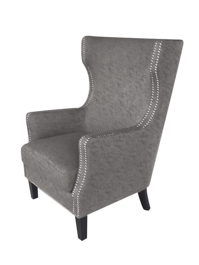 Roma Wingback Chair Storm