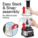 Hamilton Beach® Pro Spiralizing Stack & Snap™ Food Processor