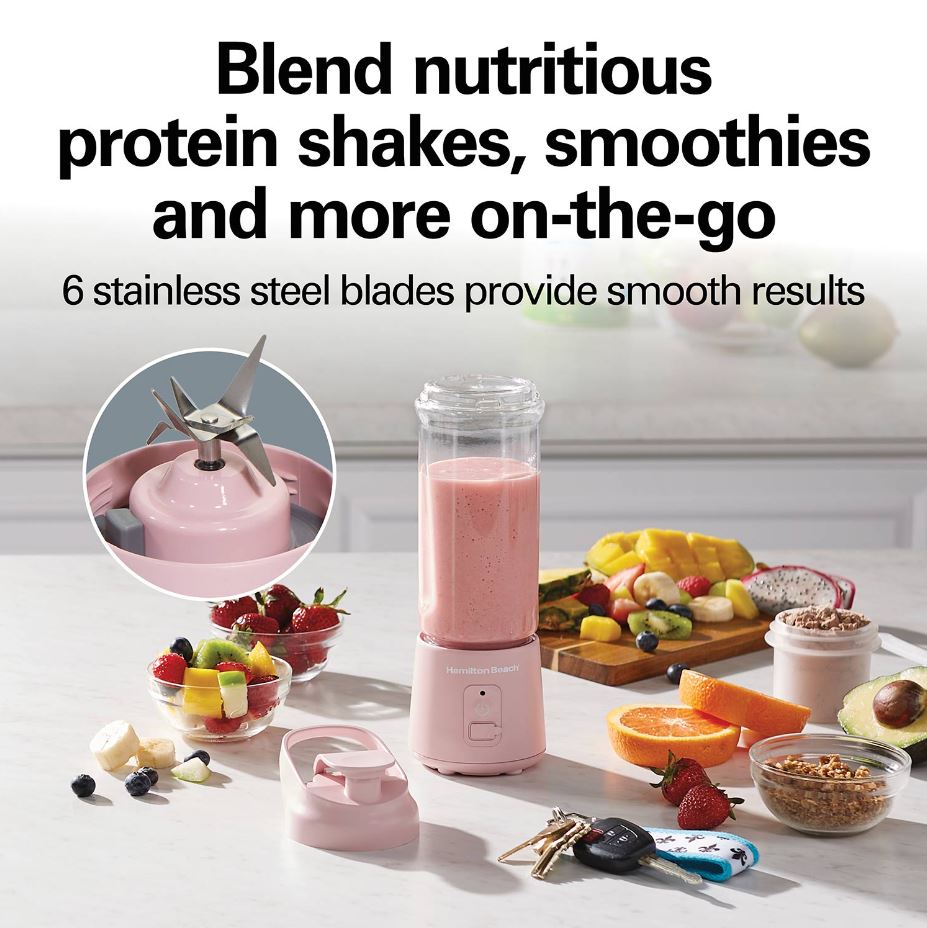 Hamilton Beach® Cordless Portable Blender Rose