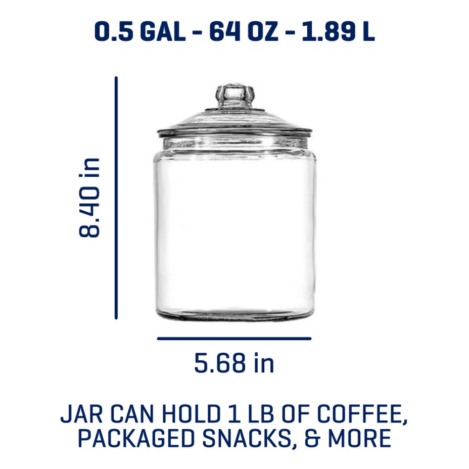 Anchor Hocking Heritage Hill® Jar 0.5gal