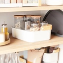 Bellwood Bin 11in x17in Natural/White
