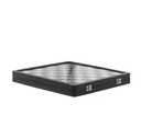 Black Aluminum Chess Game Set w/ Storage 15x16in