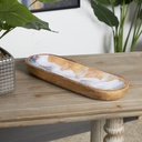 Brown Mango Wood Handmade Ocean Inspired Tray
