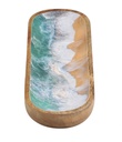 Brown Mango Wood Handmade Ocean Inspired Tray