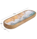 Brown Mango Wood Handmade Ocean Inspired Tray