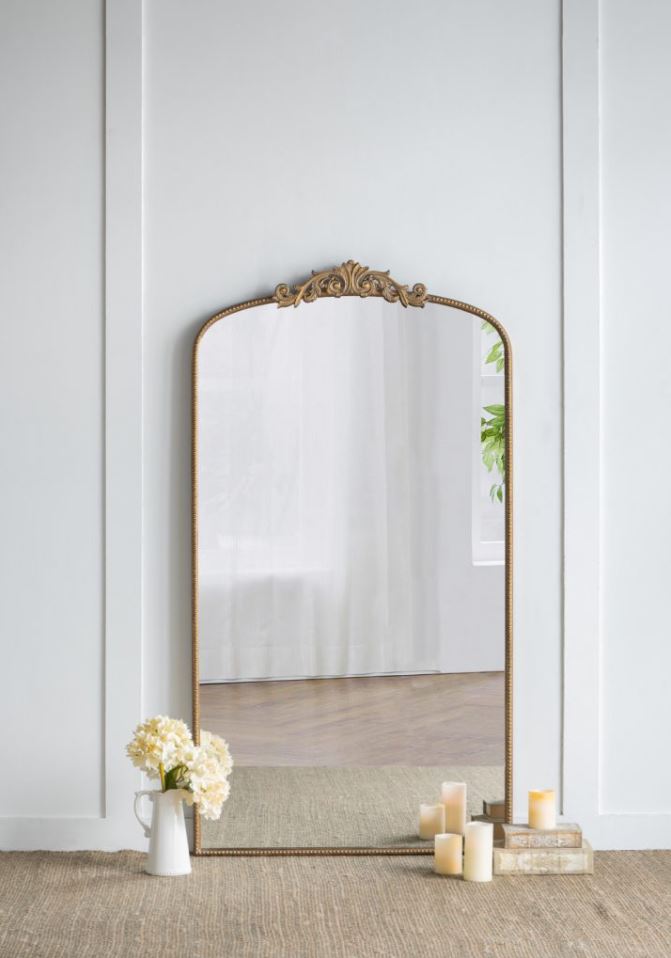 Gold Full Length Arched Accent Mirror