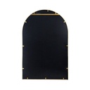 Celine Gold Arch Wall Mirror 28x74in