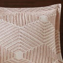 Ellipse Cotton Jacquard Comforter King Set Blush