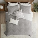 Pomona Cotton Embroidered 3 Piece Coverlet King Set