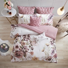 Cassandra King Comforter Set Blush