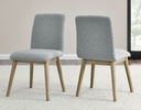 Vida Upholstered Side Chair, Gray