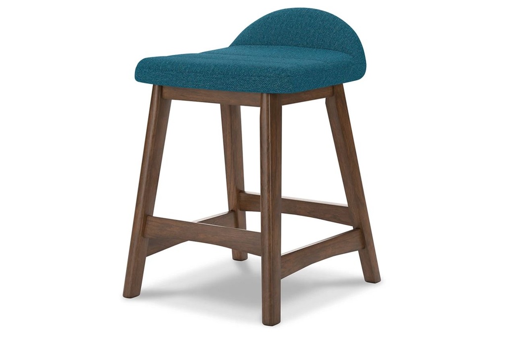 Lycott Counter Height Bar Stool Blue