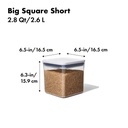 OXO POP Container Big Short Square 2.8Qt