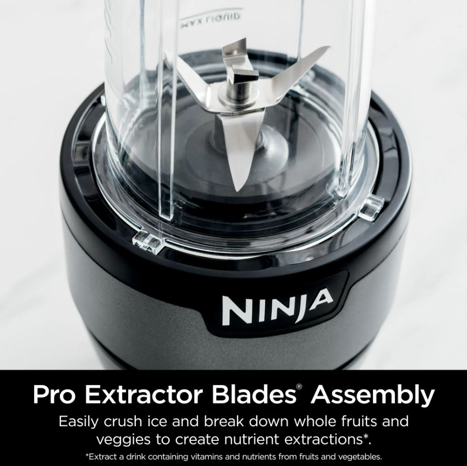 Ninja Nutri-Blender Plus Compact Personal Blender  with To-Go Cups, Spout Lids and Storage  Lid