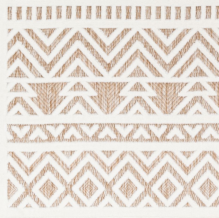 San Diego White Tan Rug 7x9