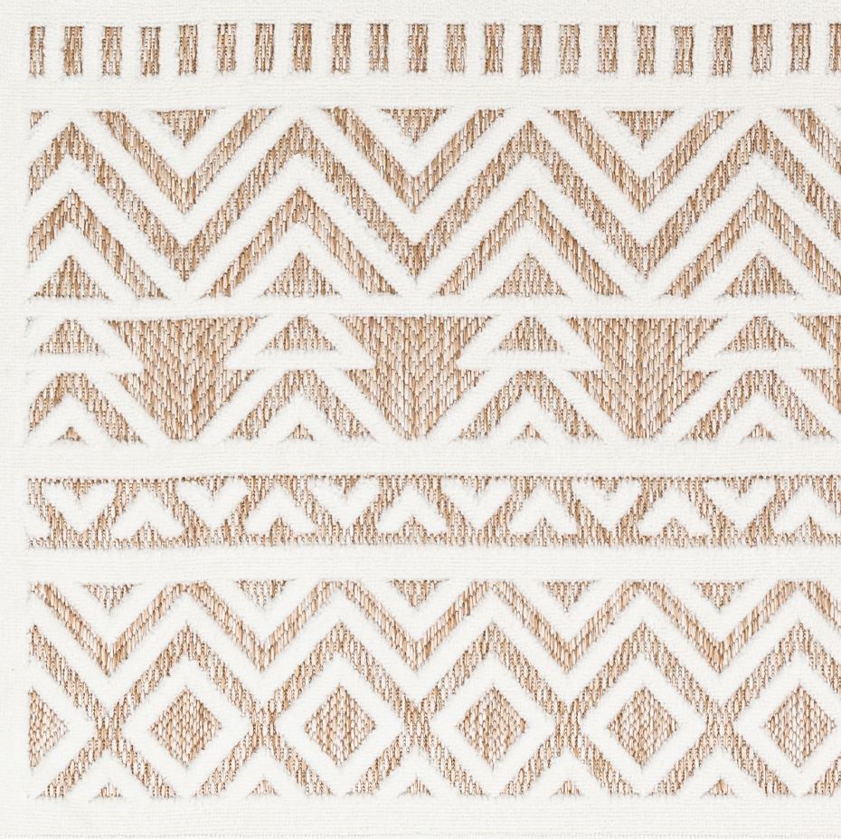 San Diego White Tan Rug 7x9