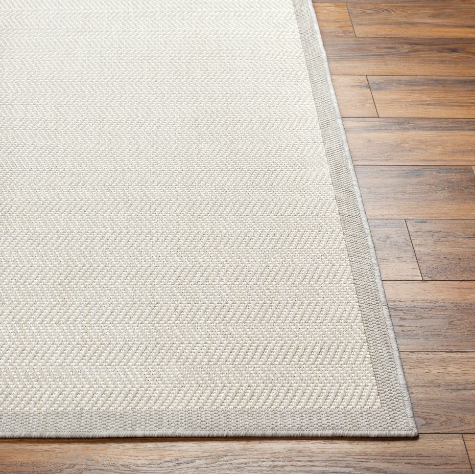 Ravello Light Grey Indoor Outdoor Rug 6x9