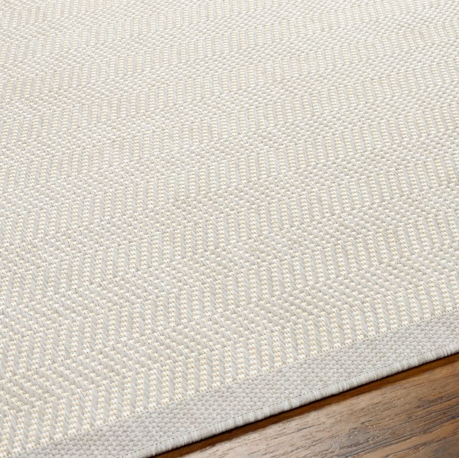 Ravello Light Grey Indoor Outdoor Rug 6x9