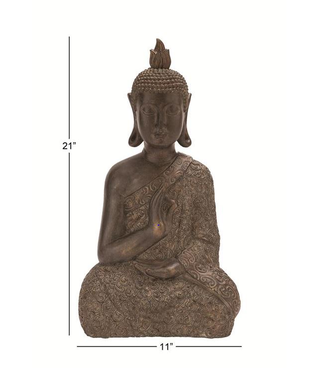 Sitting Buddha Statue 21in
