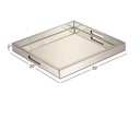 Square Mirrored Tray 20in 