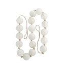 Glass Bead Garland White 91in