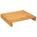 Bamboo Cutting Board with Stainless Steel Tray 35cmx28cm