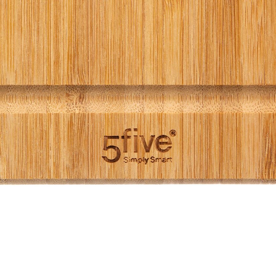 Bamboo Cutting Board with Stainless Steel Handle 42cmx30cm