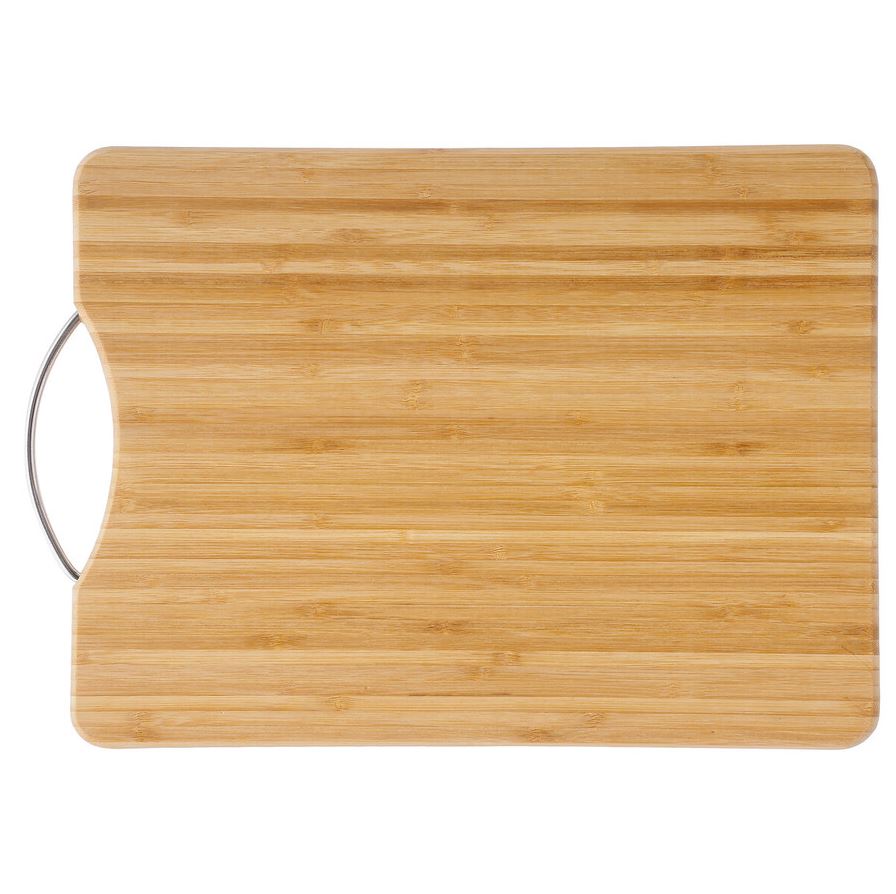 Bamboo Cutting Board with Stainless Steel Handle 42cmx30cm
