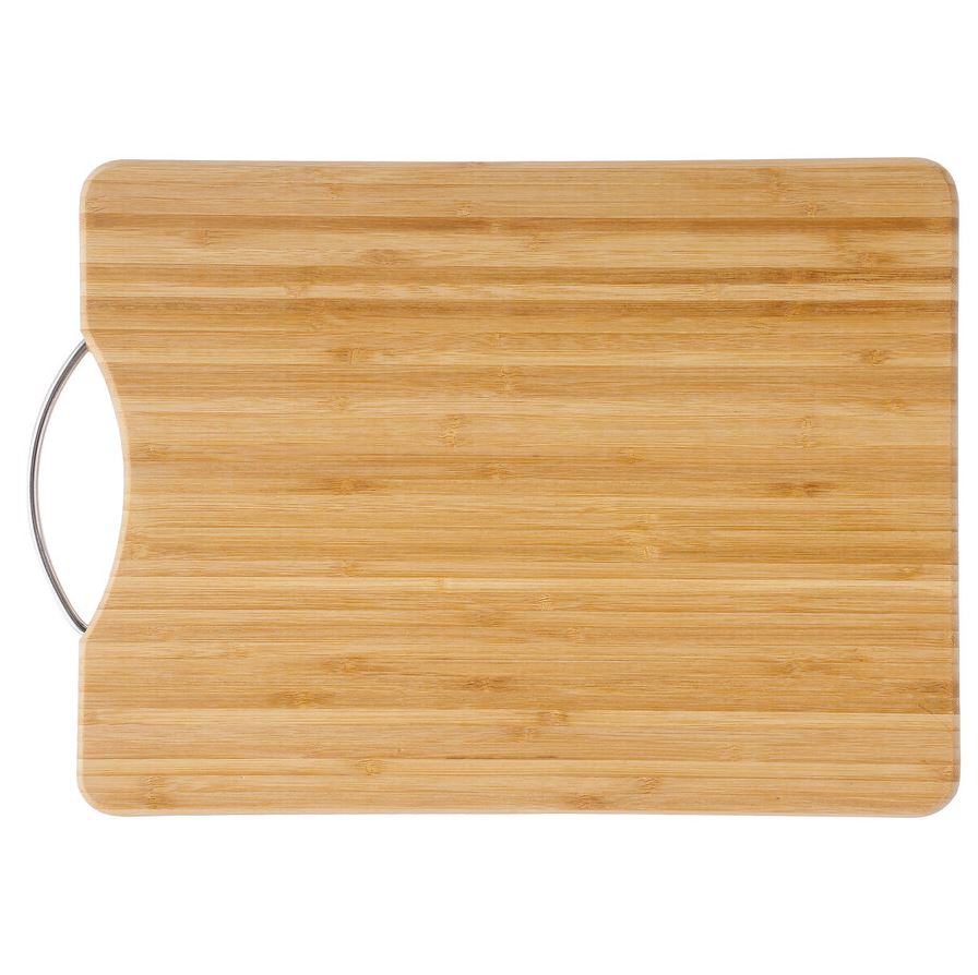 Bamboo Cutting Board with Stainless Steel Handle 42cmx30cm