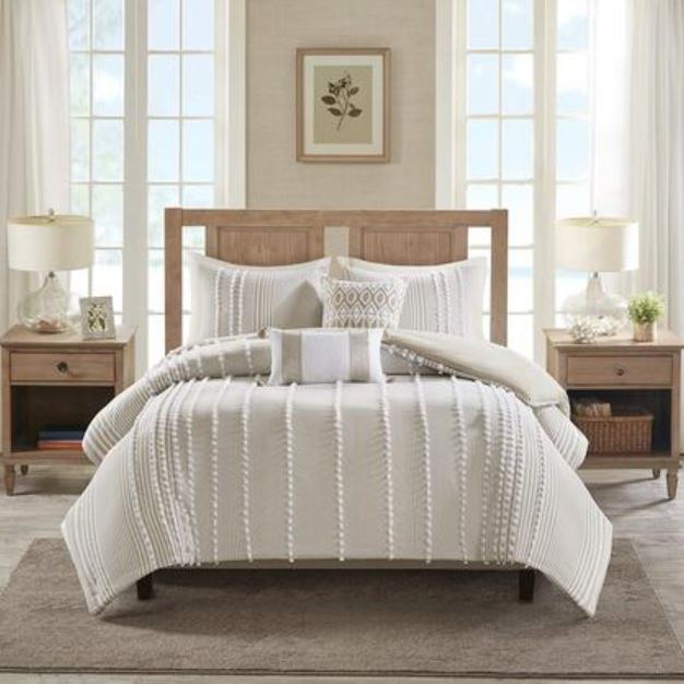 Anslee 3 Piece Cotton Yarn Dyed Duvet Queen