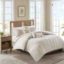 Anslee 3 Piece Cotton Yarn Dyed Duvet Queen