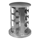 Glass Spice Jars and Stainless Steel Rack