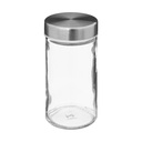 Glass Spice Jars and Stainless Steel Rack